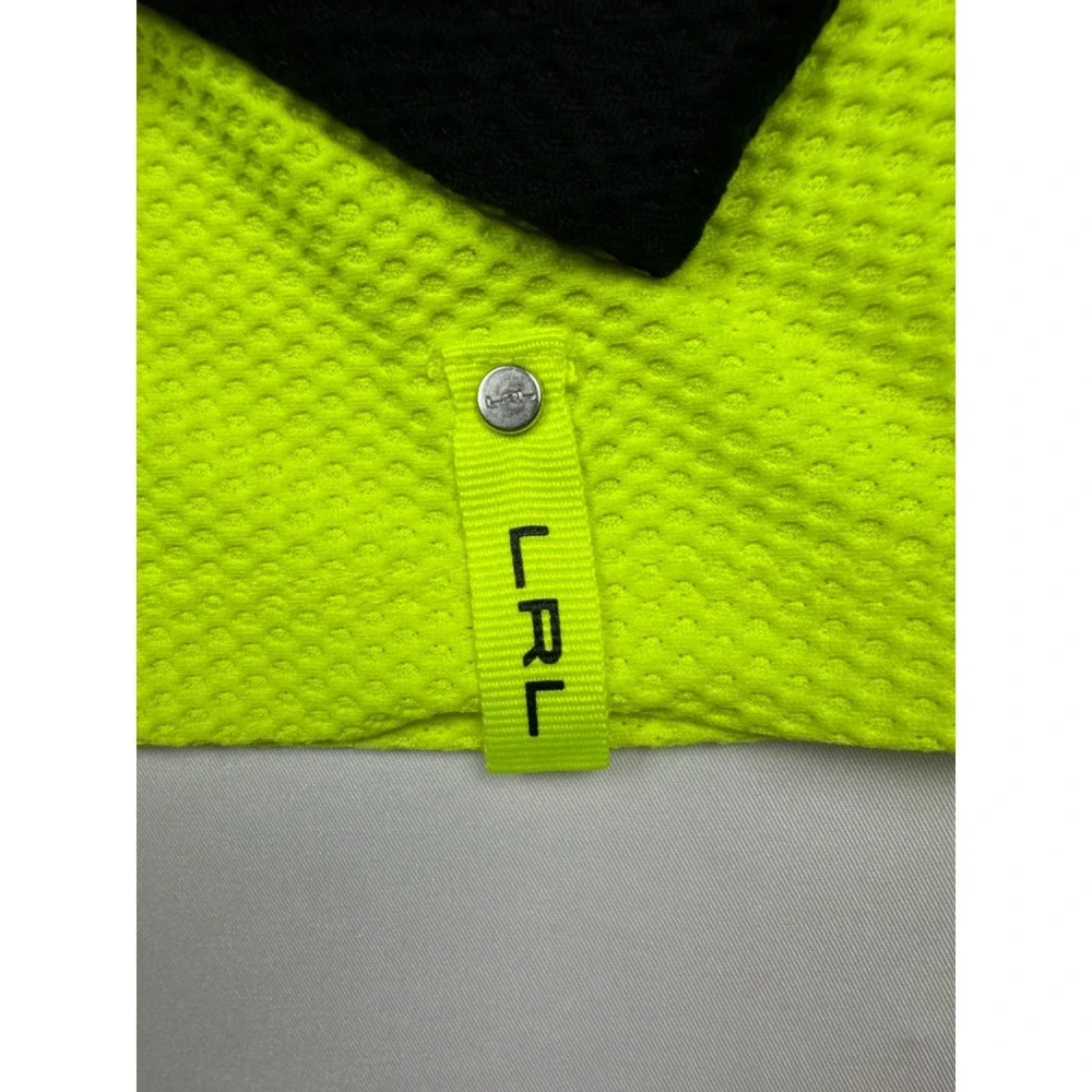 Lauren Ralph Lauren Women's Neon Quarter Zip Up Pullover Athletic‎ Shirt Medium - Picture 3 of 7